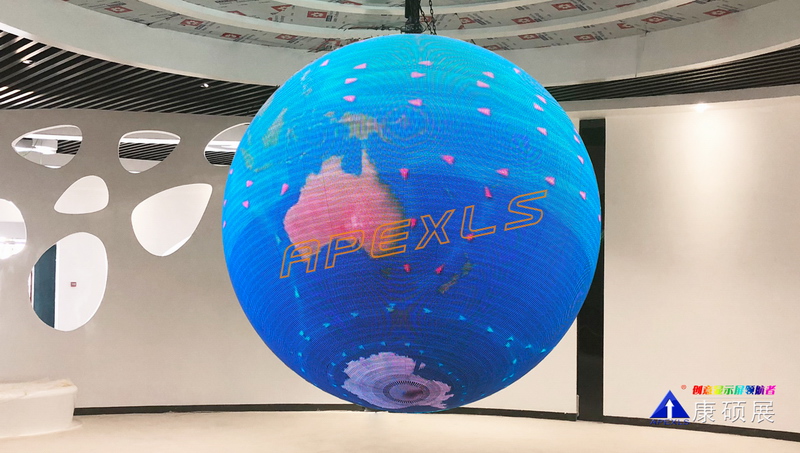 LED Sphere Screen Shining on ASEAN