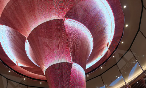 creative trumpet LED displays for shopping malls