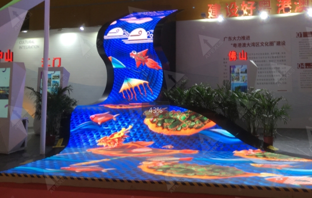 Wave flexible LED display screen,