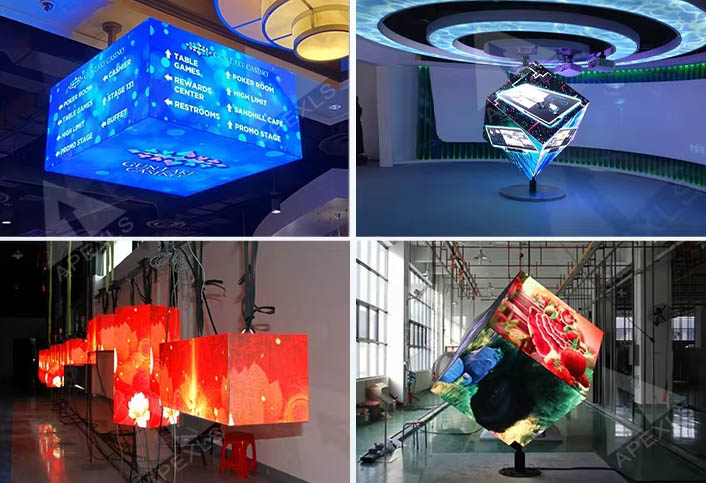 LED Cube display screen application case