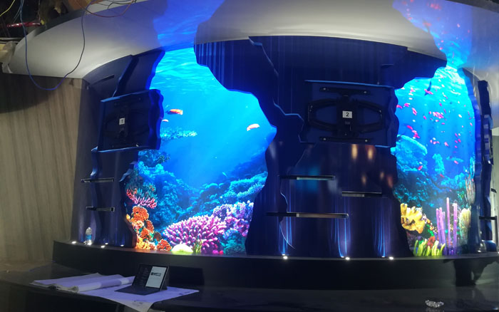 Bionic LED fish tank screen